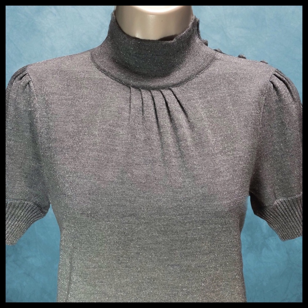 ANTONIO MELANI SPARKLY SILVER SWEATER